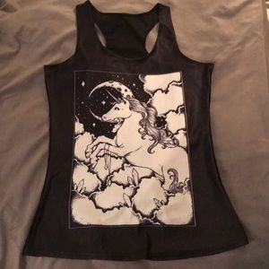 Unicorn and Crystal Tank top
